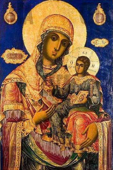 Zahari Zograf Mary with the young Jesus, oil painting picture